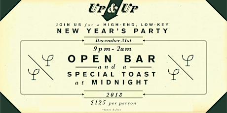 New Year's Eve at The Up & Up primary image