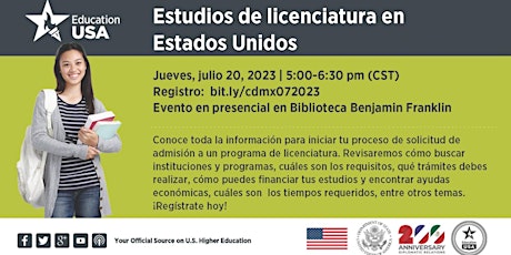 Image principale de Estudios de licenciatura en Estados Unidos