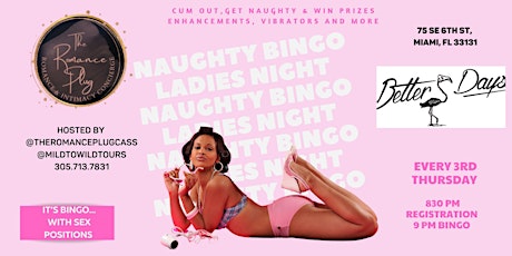 Ladies Free Guest List Naughty Bingo at Better Days