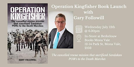 Imagen principal de Gary Followill Book Launch of 'Operation Kingfisher'