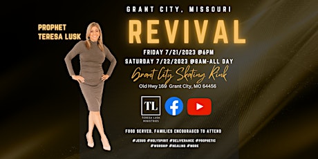 Image principale de Two-Day REVIVAL with Teresa Lusk Ministries
