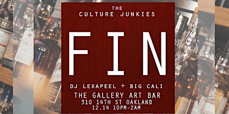 The Culture Junkies Presents: FIN (R&B Night)  primary image