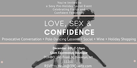 Love, Sex & Confidence Pre-Holiday Social  primary image