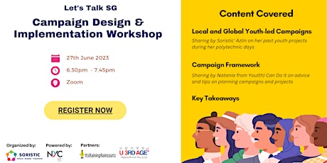 Let's Talk SG - Campaign Design & Implementation Workshop primary image