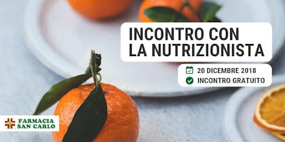 Incontro gratuito con la nutrizionista Incontro gratuito con la nutrizionista
