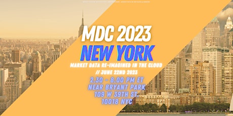 Imagem principal do evento Market Data in the Cloud 2023 NYC
