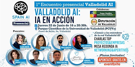 Imagen principal de 1º Encuentro presencial Valladolid AI. IA en acción: Charlas + Networking