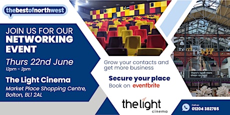 Thebestofnorthwest Monthly Networking at The Light Cinema, Market Place primary image
