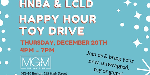 HNBA Region I & LCLD Happy Hour Toy Drive
