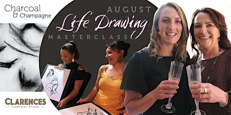 Imagen principal de AUGUST Charcoal & Champagne social life-drawing masterclass (Sunday 13th)
