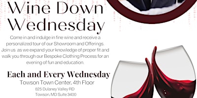 Primaire afbeelding van Wine Down Wednesday at Branded Bespoke