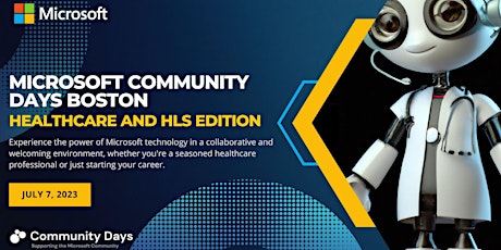 Hauptbild für Microsoft Community Days Boston - Healthcare and HLS Edition
