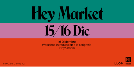 Imagen principal de Workshop "Introducción a la serigrafía" Hey & Tropic
