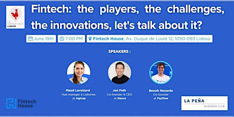 Fintech: the players, the challenges, the innovations, let's talk about it? primary image