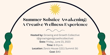 Summer Solstice Awakening: A Creative Wellness Experience primary image