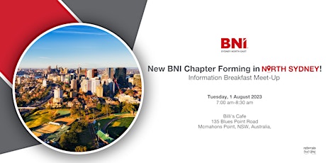 Imagem principal de New BNI Chapter Forming in North Sydney!