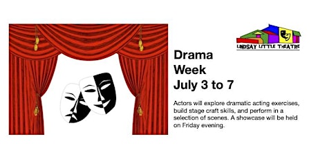 Imagem principal de Lindsay Little Theatre Summer Camps  Week 1  Drama Week