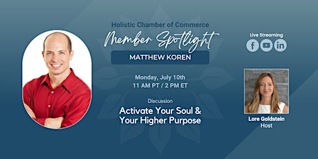 Member Spotlight: Activate Your Soul & Your Higher Purpose primary image
