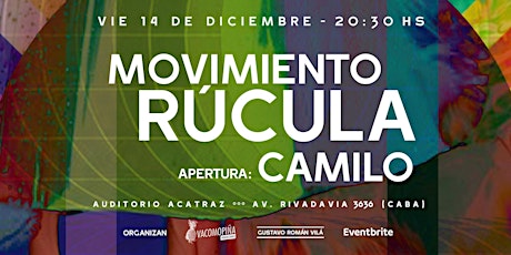 Imagen principal de ★ MOVIMIENTO RÚCULA junto a CAMILO último RECI DEL AÑO ★ 