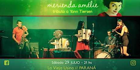 Imagen principal de Merienda Amélie - tributo a Yann Tiersen // PARANÁ