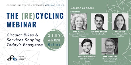 (Re)cycling Webinar – Circular Bikes & Services Shaping Today’s Ecosystem primary image