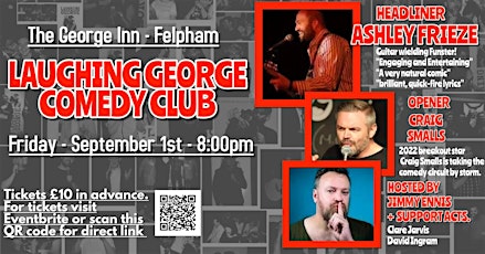 Imagem principal do evento Laughing George Comedy Club - 1st September 2023