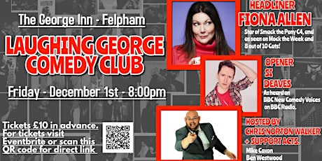 Immagine principale di Laughing George Comedy Club - 1st December 2023 