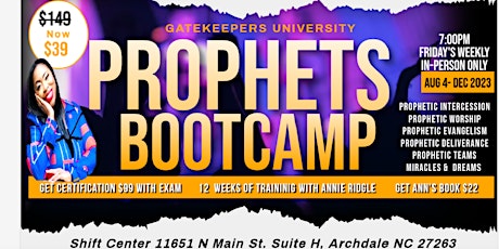 Hauptbild für Free Prophecy & Worship  (Ministers Training)