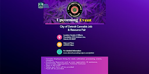 Detroit Cannabis Project Job and Resource Fair VENDOR Sign up primary image