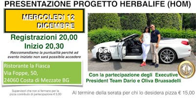 OPPORTUNITA' HERBALIFE (HOM) OPPORTUNITA' HERBALIFE (HOM)
