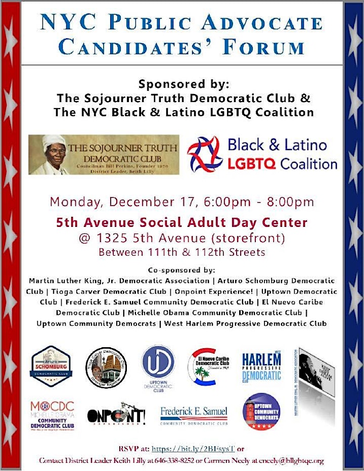 NYC Public Advocate Candidate's Forum image