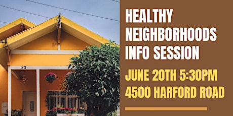 Healthy Neighborhoods Info Session primary image