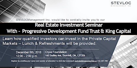 Real Estate Investment Seminar @ Cyrus Foundation primary image