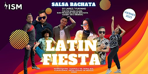 Image principale de Latin Fiesta Friday - Salsa Bachata Party -