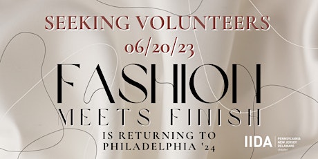 Primaire afbeelding van Seeking Volunteers - Fashion Meets Finish '24