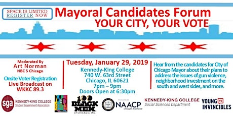 Kennedy-King College - Mayoral Candidates Forum primary image