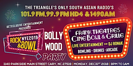NEW YEAR PARTY 2019:::ROCK & BOWL:::BOLLYWOOD BASH primary image