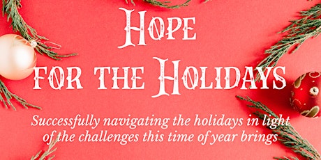 Hope for the Holidays - An evening with Tom Budd  primary image