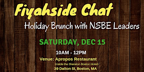 NSBE "Fiyah Side Chat" & Brunch primary image