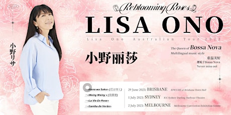 Lisa Ono Australian Tour 2023 - Melbourne primary image