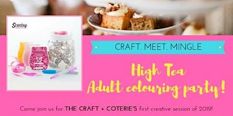 High Tea Adult Colouring In Party primary image