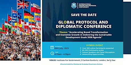 Image principale de GLOBAL PROTOCOL AND DIPLOMATIC CONFERENCE  LONDON (HYBRID EVENT)
