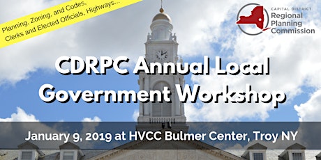 Imagem principal do evento January 9, 2019 CDRPC Local Government Workshop