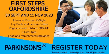 First Steps: Oxfordshire  Saturday 30 September & Saturday 11 November 2023 primary image