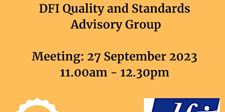 DFI Quality and Standards Advisory Group  primärbild