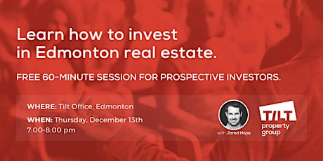 Learn How To Invest in Edmonton Real Estate primary image