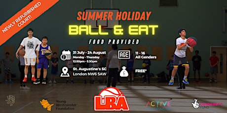 Primaire afbeelding van U17 Westminster Ball & Eat | Summer Holidays Basketball 2023
