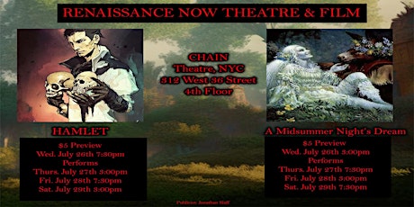 A Midsummer Night's  Dream at CHAIN Theatre, NYC (Thurs, Fri, Sat) primary image
