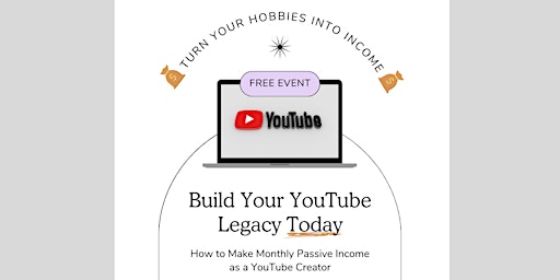 Imagem principal do evento The Side Gig Secret: How to Make Monthly Income as a YouTube Creator