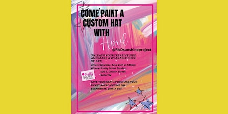 Imagem principal do evento Come Paint a Hat w/ April Rivero